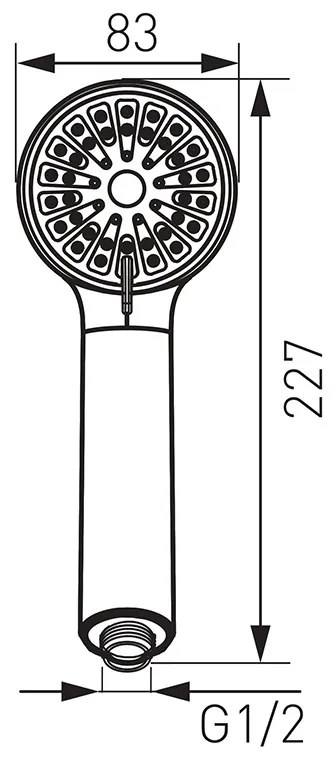 Para de dus, Ferro, Cortessa, 3 functii, crom lucios