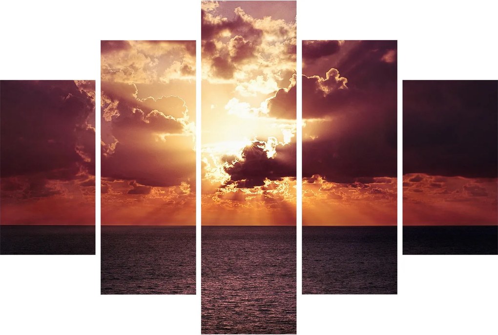 Tablou cu soarele după nori (150x105 cm)