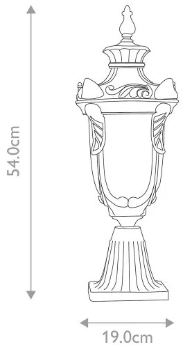 Elstead PH3-M-OB - Lampă de exterior PHILADELPHIA 1xE27/60W/230V IP44 bronz