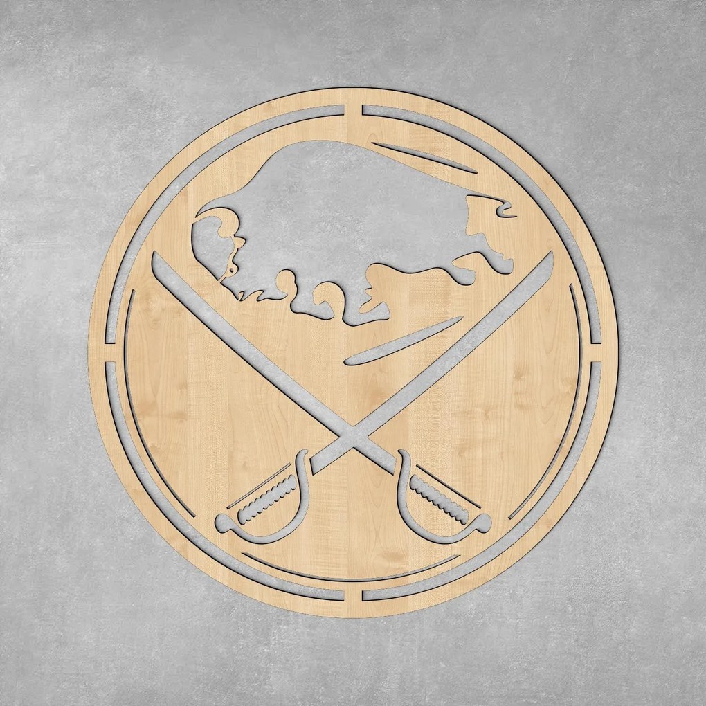 DUBLEZ | Logo din lemn - Buffalo Sabres