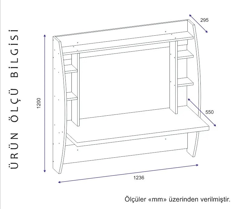 Birou Buglem Alb 123.6x120x55 cm