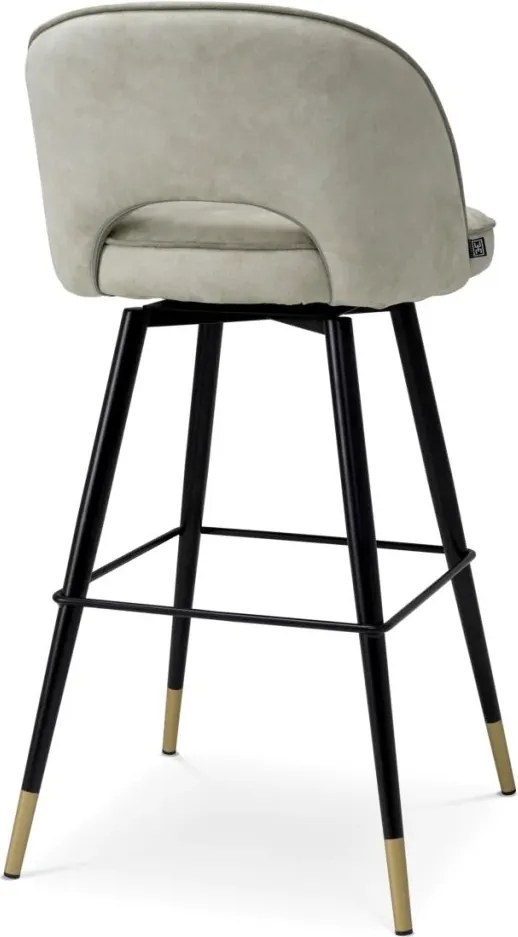 Set de 2 scaune bar design LUX Cliff, Mayer silver