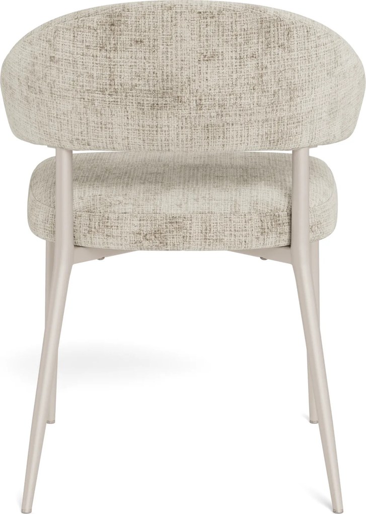 MAZZONI EXPORT IRIS Bej (țesătură Juto 4)/cadru bej-gri (cașmir) - SCAUN MODERN TAPIȚAT PENTRU SALON/SUFRAGERIE BOHO