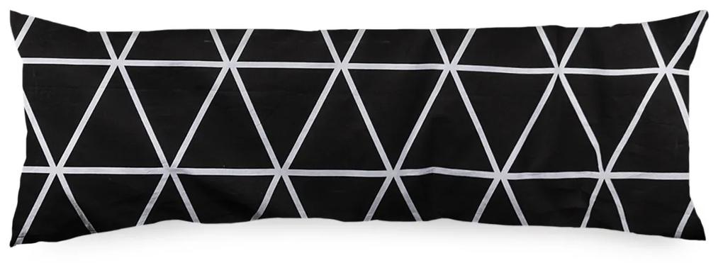 Față de pernă pentru perna Soț de rezervă 4home Galaxy alb-negru, 55 x 180 cm, 55 x 180 cm