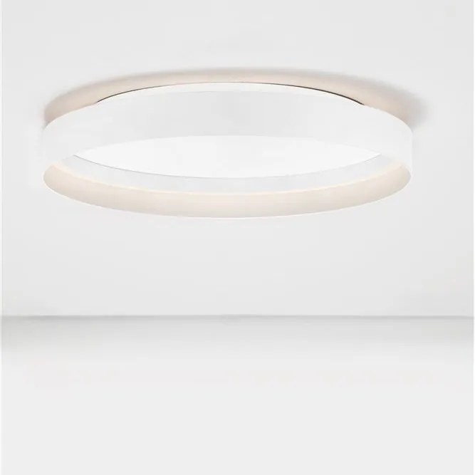 Plafoniera circulara aluminiu alb LED CCT LUMIA 60cm