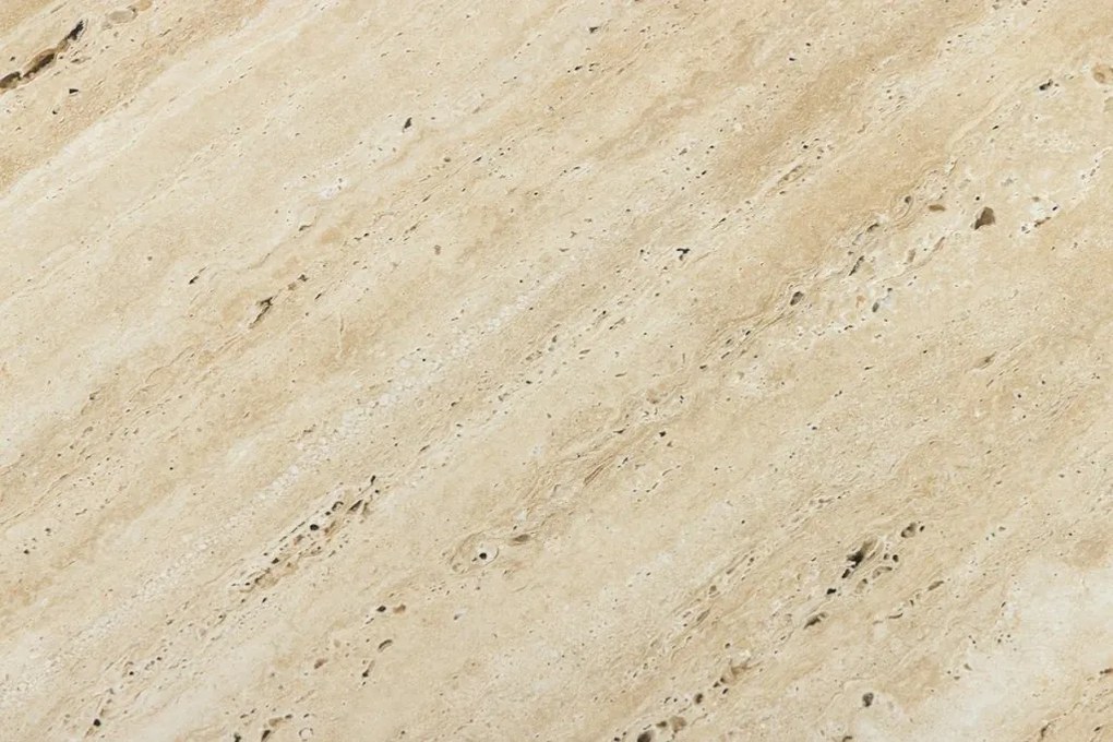 Masuta de cafea rotunda, Travertin, Bej, DIAMOND 70cm