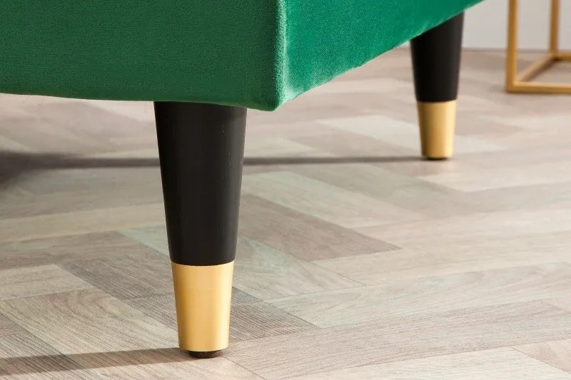 Coltar elegant Cozy Velvet, catifea verde smarald