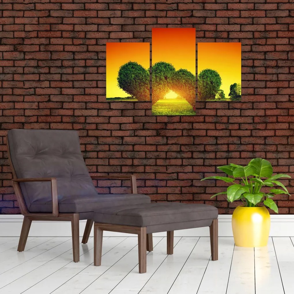 Tablou - Inima în coroanele copacilor (90x60 cm)