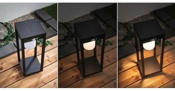 Lampă solară cu senzor LED/5,5W IP44 MARISOL 3,7V Paulmann 94573