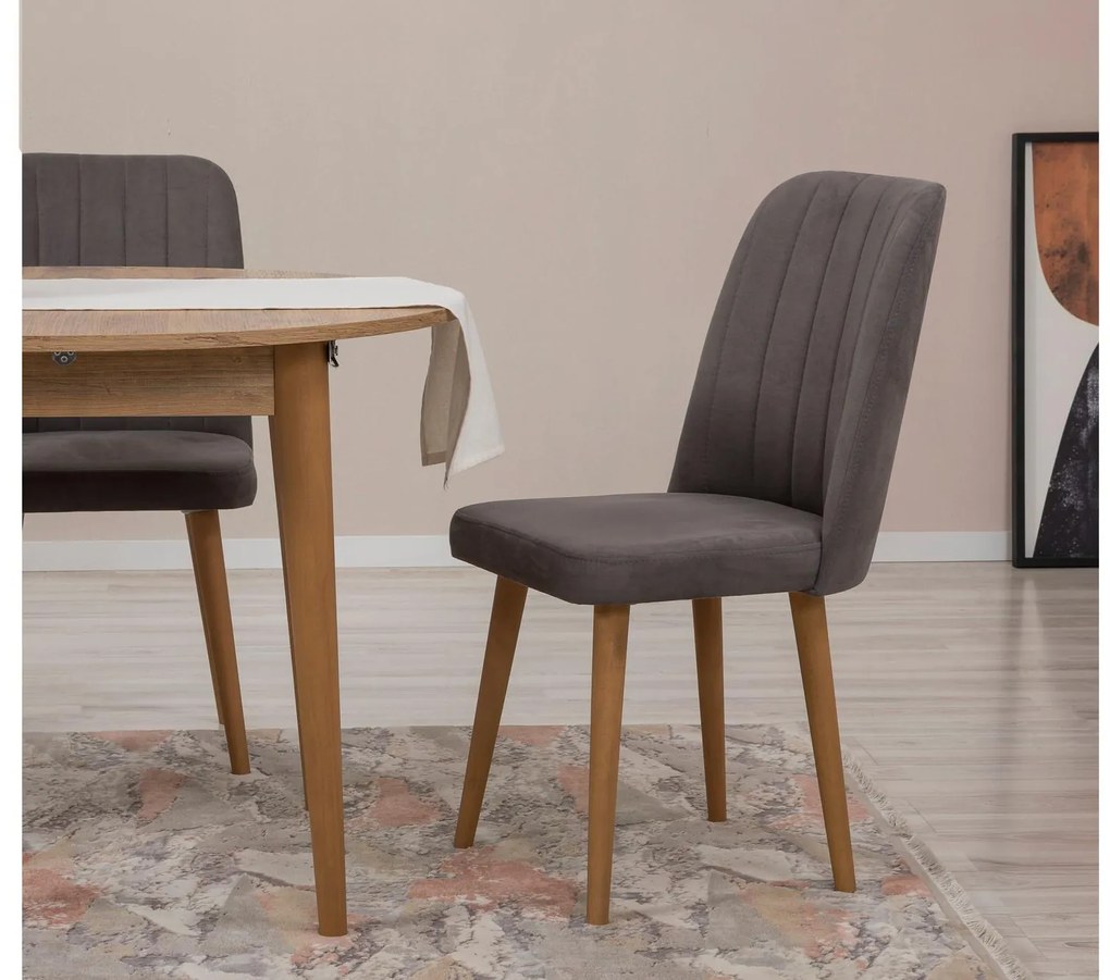 Set mobilier sufragerie Nidupo 9 (pin atlantic + antracit) (pentru 2 persoane). 1093771