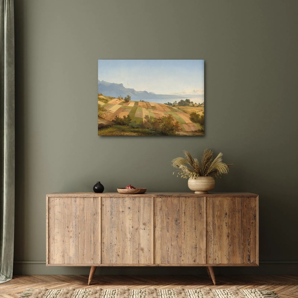 Tablou - Alexandre Calame, Swiss Landscape, reproducere (70x50 cm)