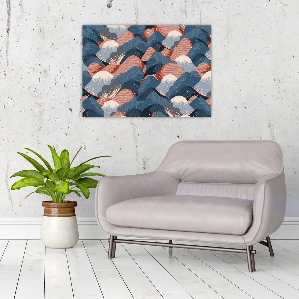 Tablou - Valuri și dealuri (70x50 cm)