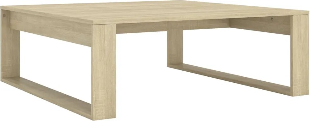 vidaXL Măsuță de cafea, stejar sonoma, 100x100x35 cm, lemn prelucrat