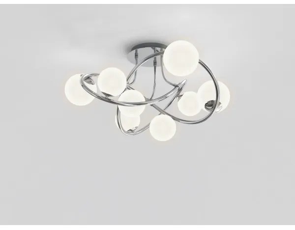 Lustră LED aplicată NANCY Wofi 9014-807 8xG9/3,5W/230V crom lucios