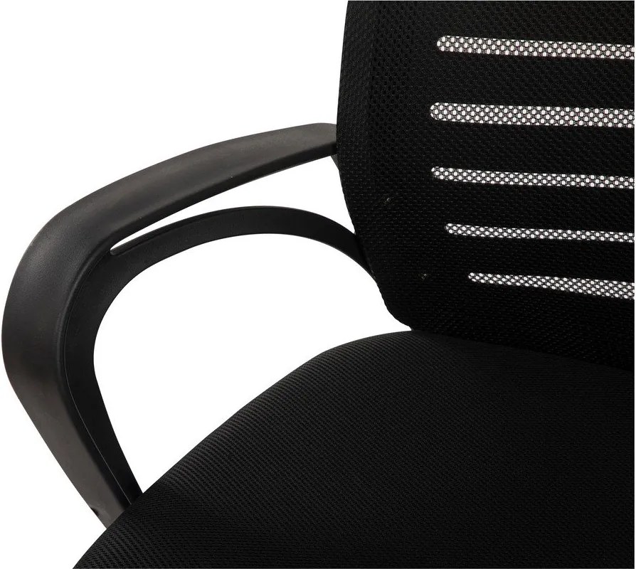 Scaun de birou negru tapițat Evon – Bonami Essentials