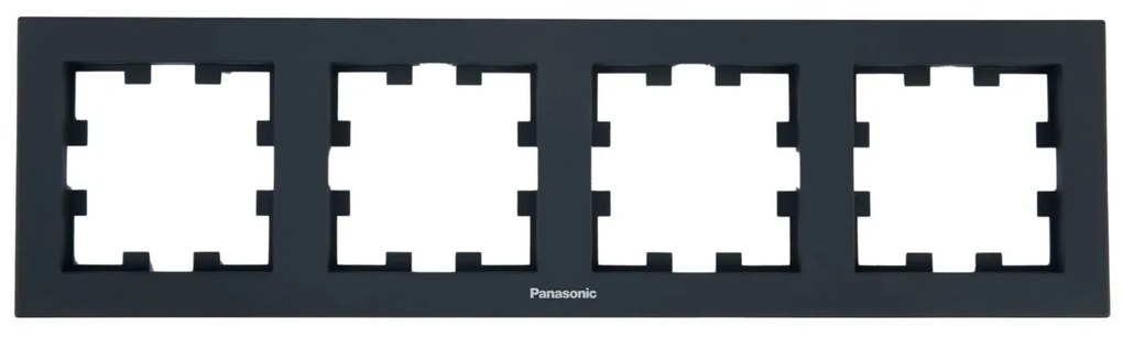 Rama 4 module orizontala, IP20, Night, Panasonic Karre Plus 55 Soft Touch