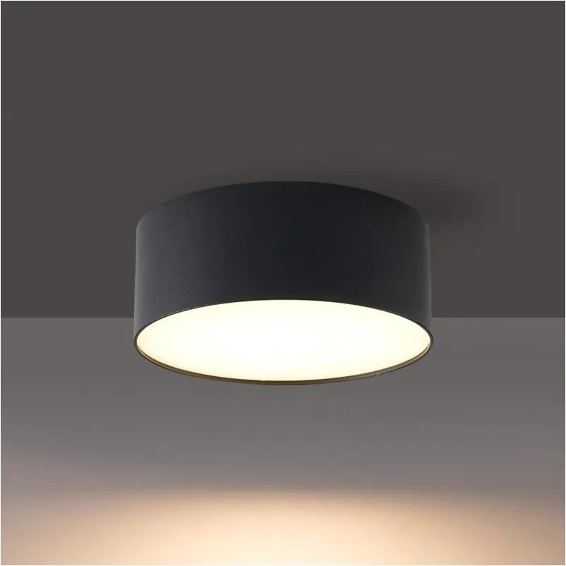 Brilagi - Plafonieră LED pentru baie FORIS LED/9W/230V Ø 9 cm, negru, IP44
