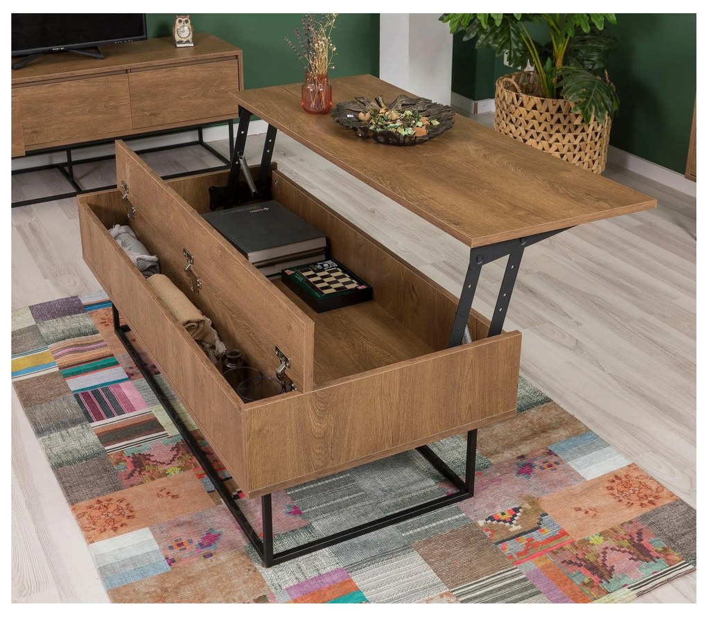 Mobilier living Lexuna 22 (Nuc + Negru). 1089302