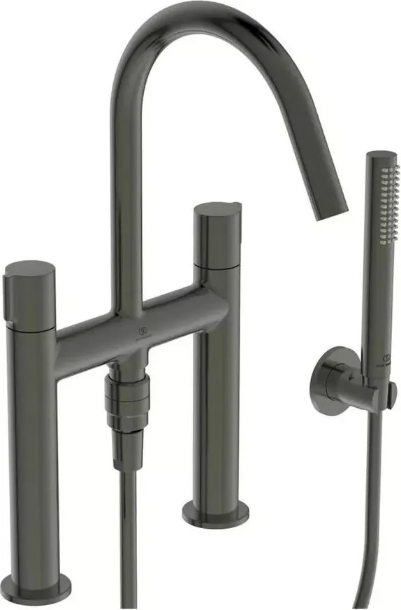 Baterie cada Ideal Standard Atelier Joy gri Magnetic Grey cu set de dus