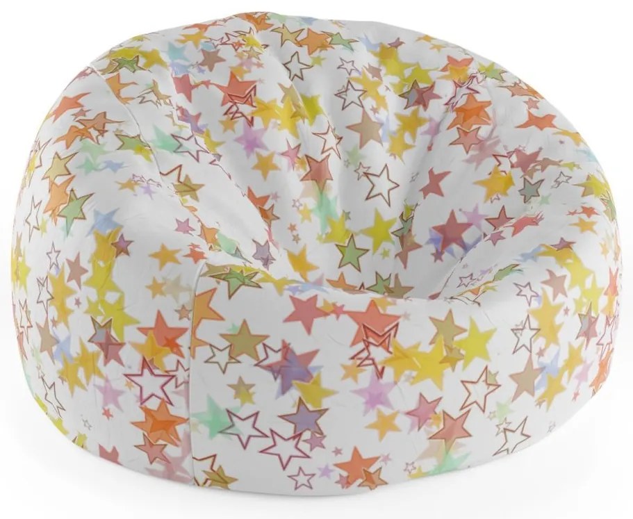 Sac de șezut Cocoon steluțe - pentru copii, colorat