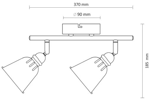 Lampă spot FIONA 2xE14/8W/230V