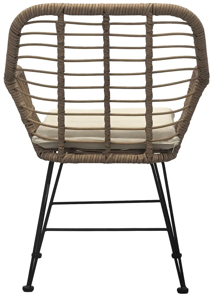 Autronic Set de grădină 1+2, metal, polyrattan,natural, AZ-F1208 NAT