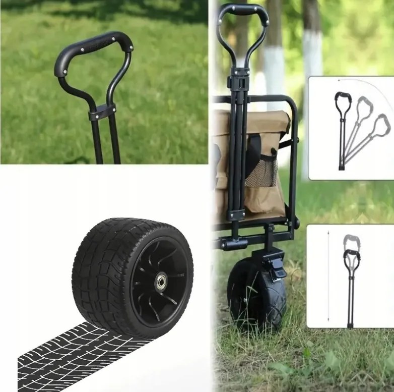 Cărucior de transport pliabil - premium 150 L Portocalie