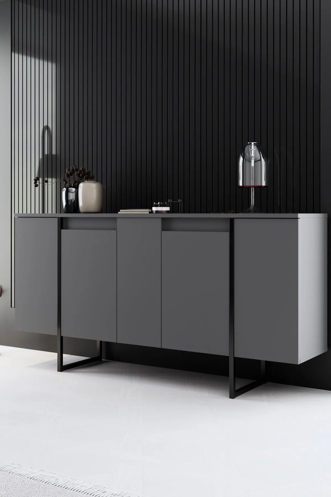 Mobilier living Luna (negru). 1073573