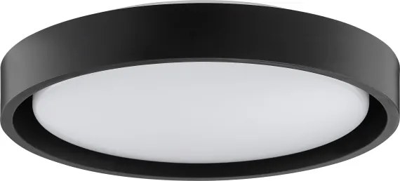 Brilliant - Plafonieră LED SONORA, 12W, 230V, 3000K, Ø 31 cm, negru