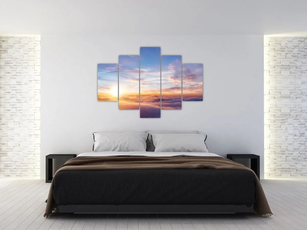 Tablou - Apus de soare deasupra norilor (150x105 cm)