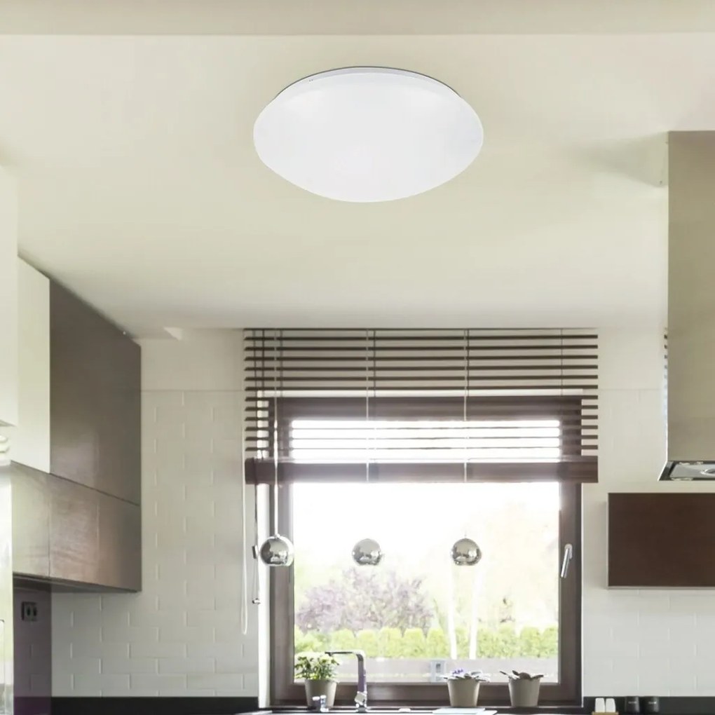 Plafoniera LED design modern Lucas alb 38cm