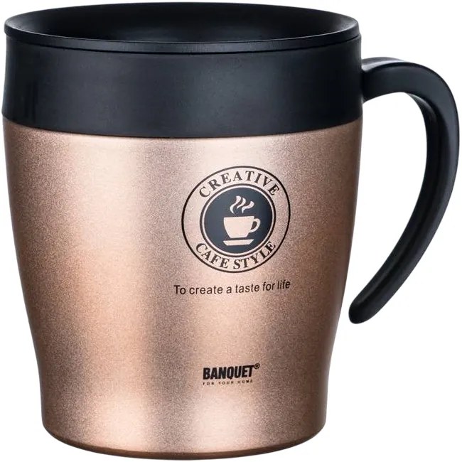 Cană termo Banquet TAZZA 330 ml, maro