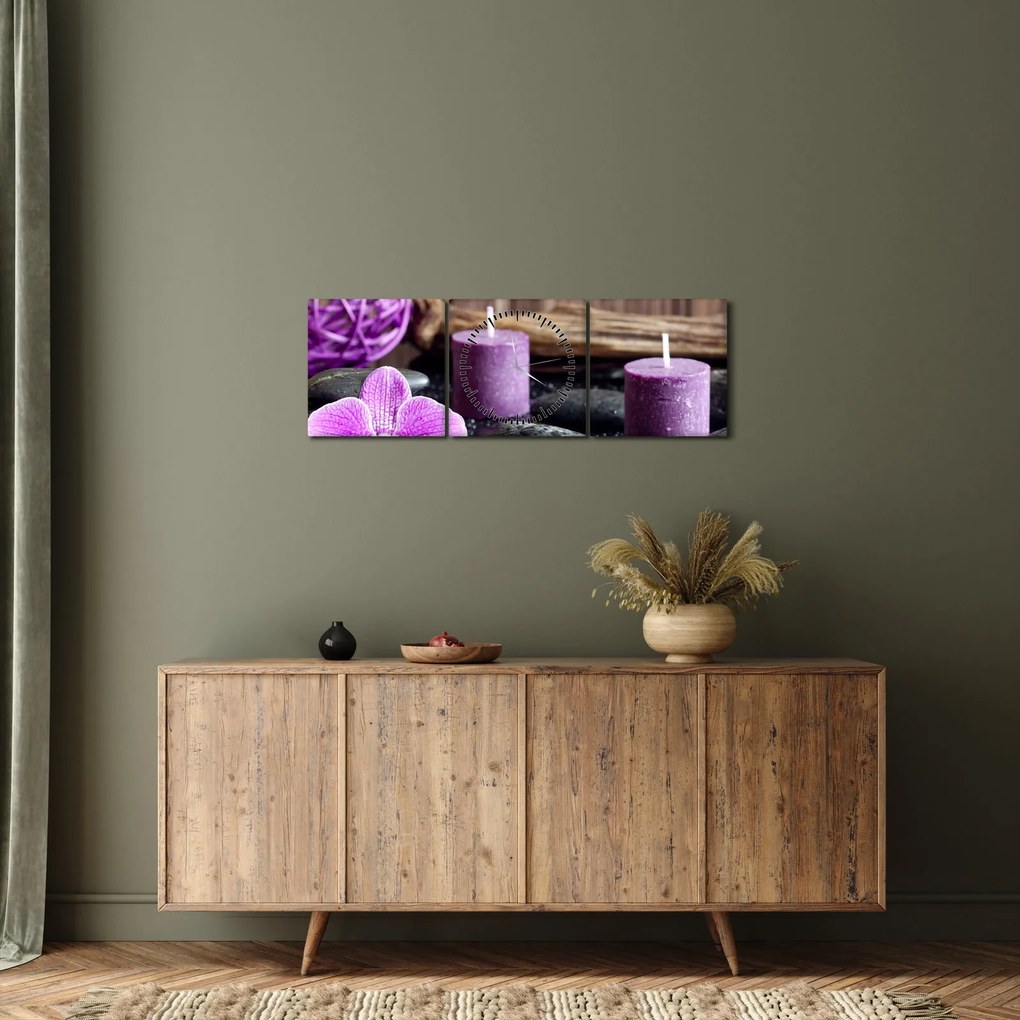 Tablou - Relaxare (cu ceas) (90x30 cm)