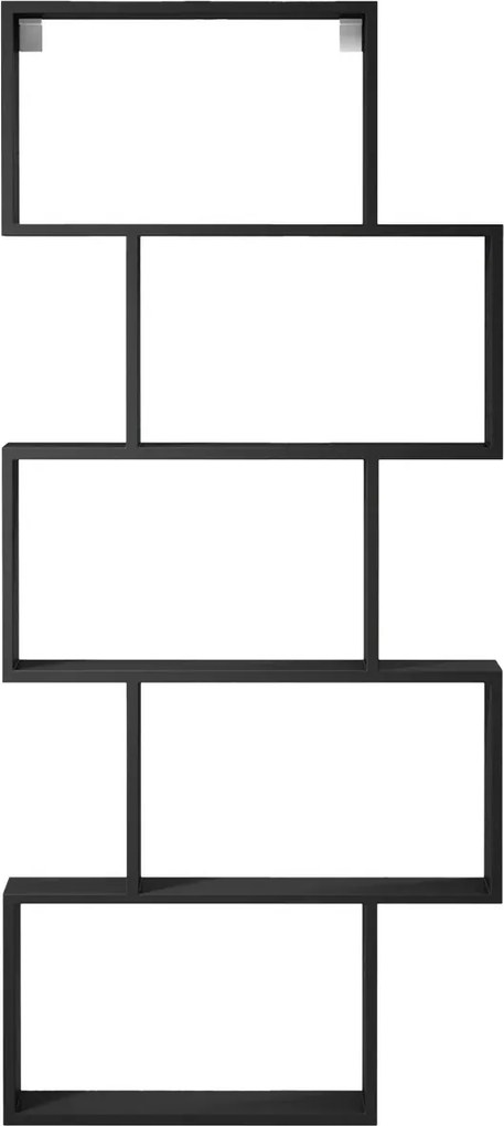 Raft lemn masiv Shellf - Black