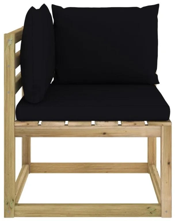 Set perne pentru mobilier de gradina MAJKEN, negru
