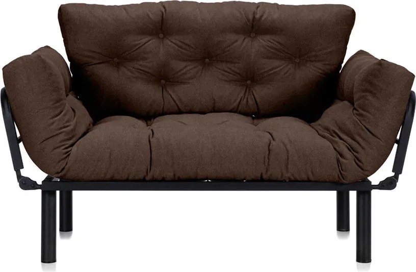 Canapea Extensibilă 2 locuri SUNNY, pentru terasă, 155x70x85 cm, Maro-Enjoy