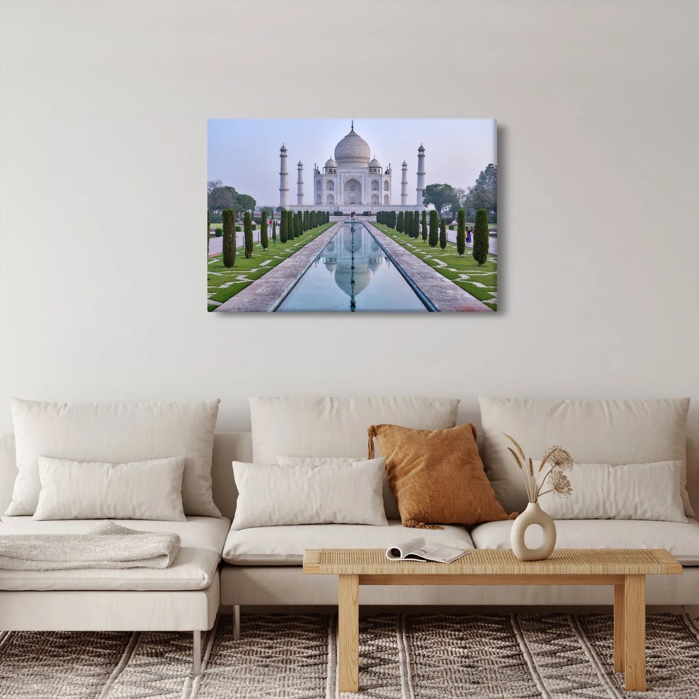 Tablou - Taj Mahal în răsăsrit de soare (90x60 cm)