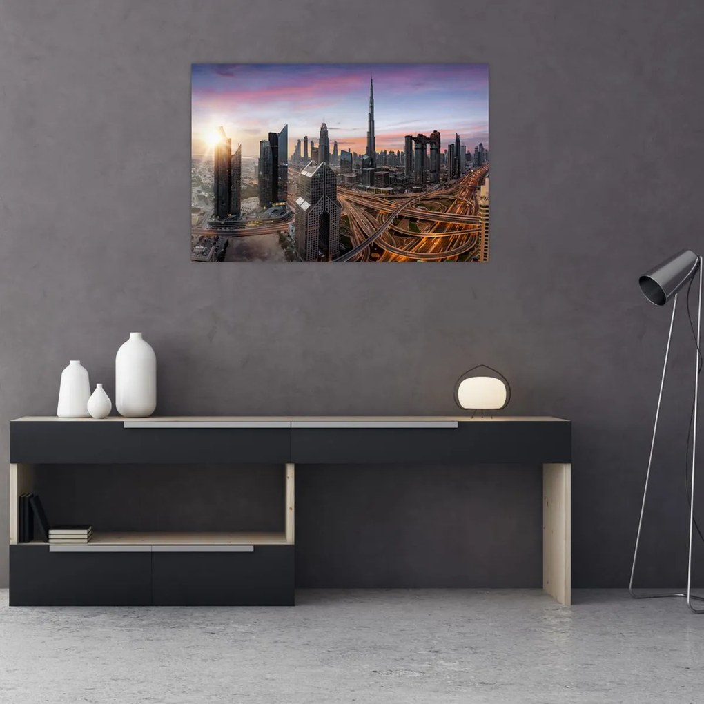 Tablou - Panorama din Dubai (90x60 cm)