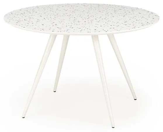 Masa rotunda Aramis terrazzo/alb ø120/h76 cm