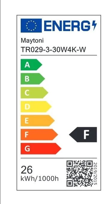 Spot LED, accesoriu pentru sinele trifazate Trinity/ Vuoro negru 30W 4000K