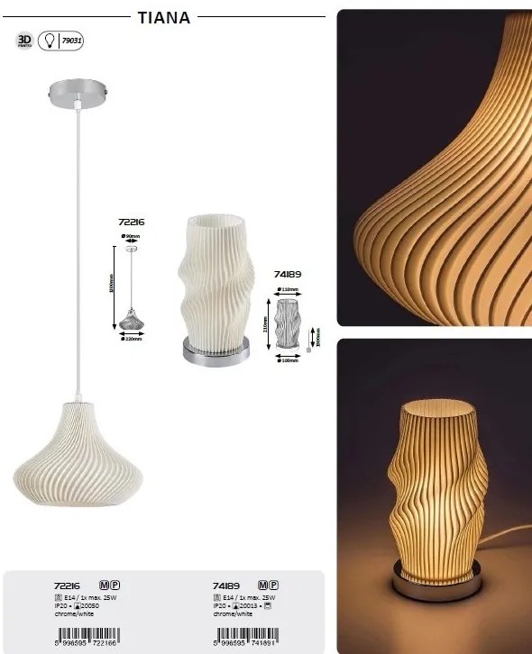 Lampa de masa stil decorativ Tiana