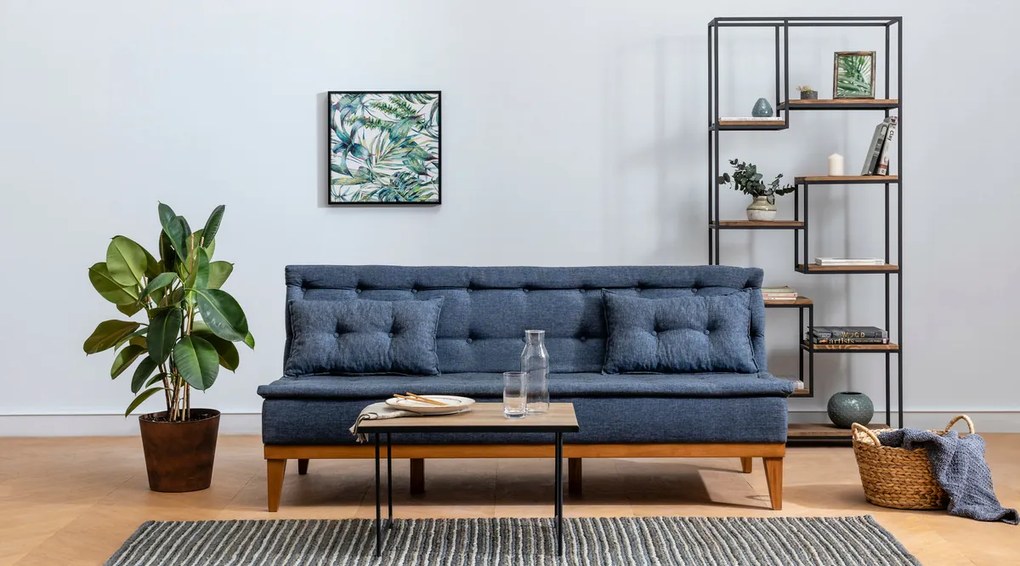 Canapea extensibilă Fuoco Dark Blue