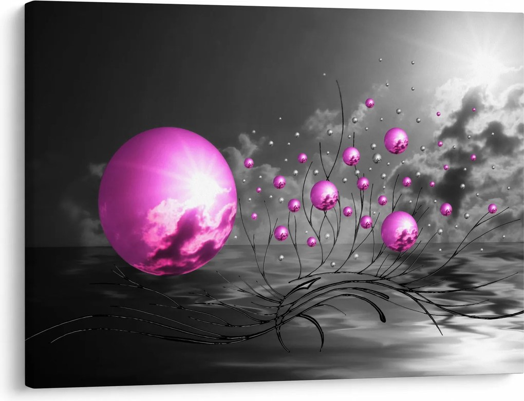 Tabloul bilelor roz (70x50 cm)
