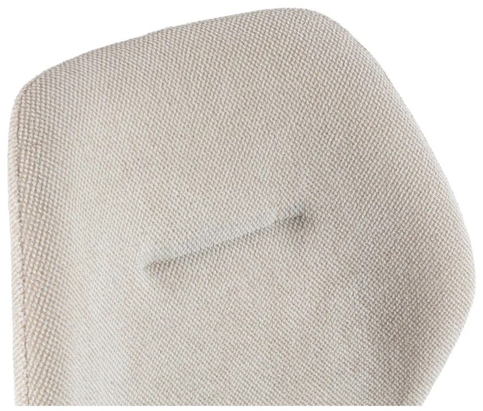 Scaune de dining crem 4 buc. tapițate Ansu – Marckeric