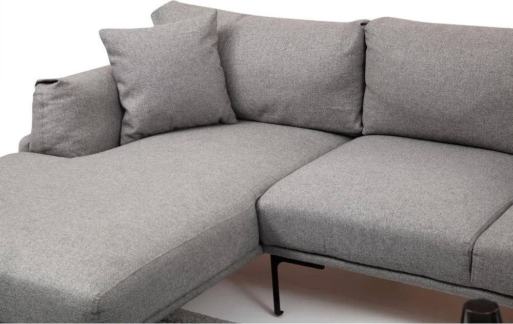 Colțar gri Artie Leo, colț pe partea stângă