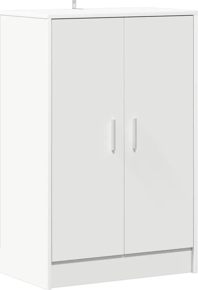 vidaXL Pantofar, alb, 60x35x92 cm, PAL