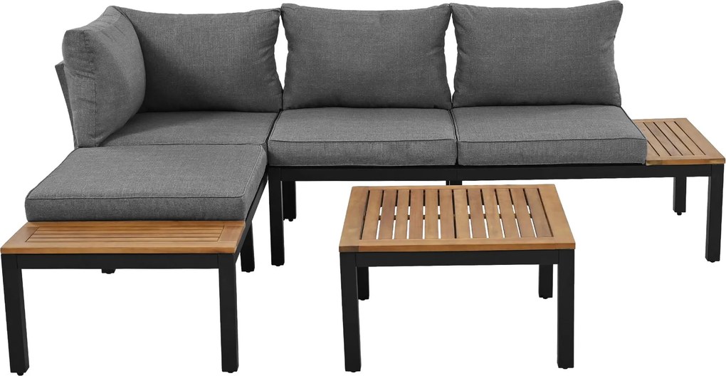 Set mobilier de grădină, Gri | Aosom Romania