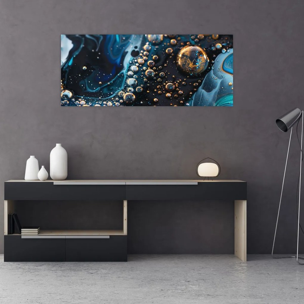 Tablou - Picături de cerneală (120x50 cm)