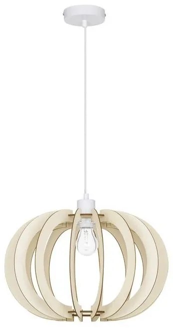 Pendul design modern OTTOLINE alb, natural