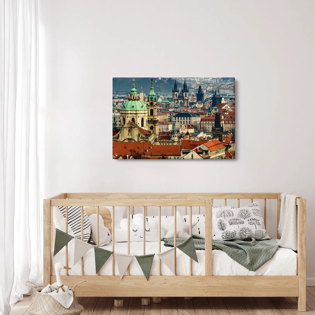 Tablou - Panorama din Praga (90x60 cm)